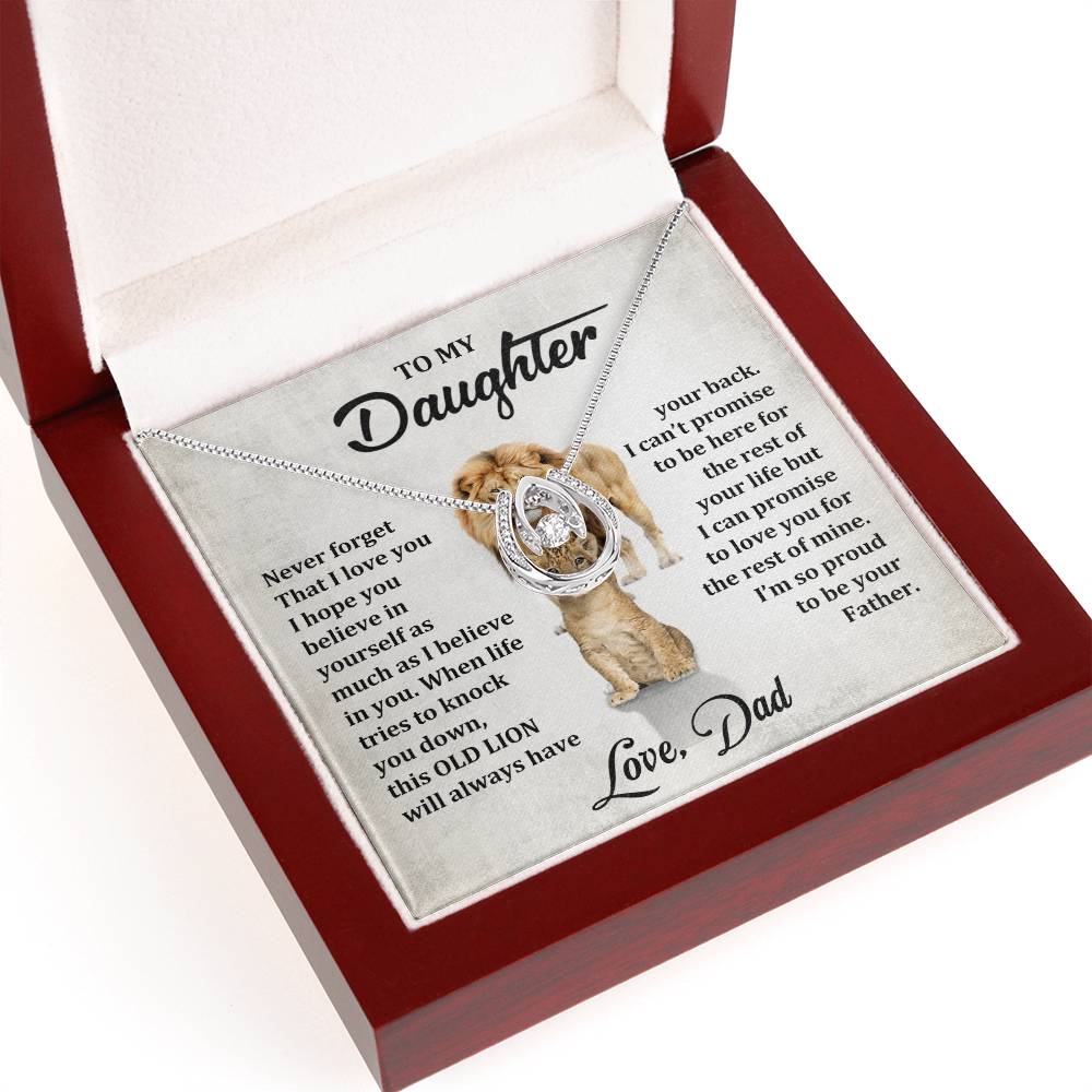 To My Daughter - Lucky In Love Necklace - Love From Dad