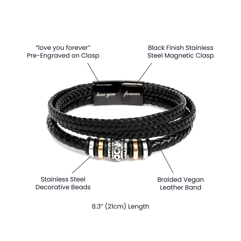 To My Husband - Birthday Gift for Husband - Love You Forever Bracelet