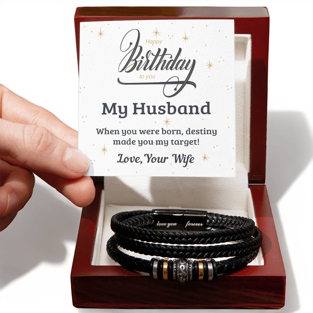 To My Husband - Birthday Gift for Husband - Love You Forever Bracelet