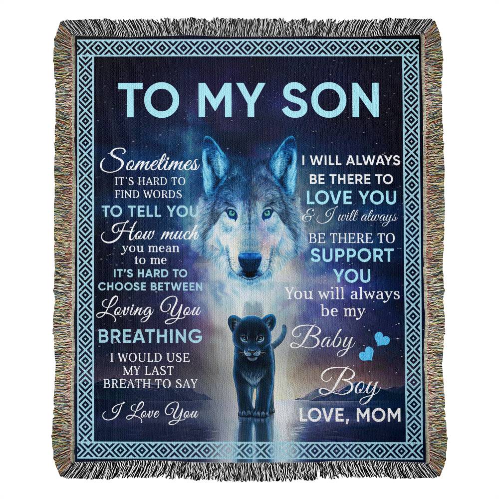 Fleece Blanket To My Son From Mom Blanket To My Son Blanket Gift