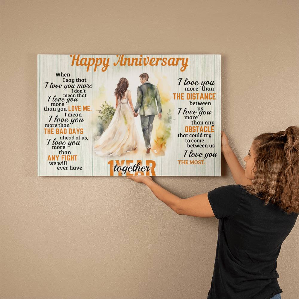 Best Anniversary Gift - Gallery Wrapped Canvas