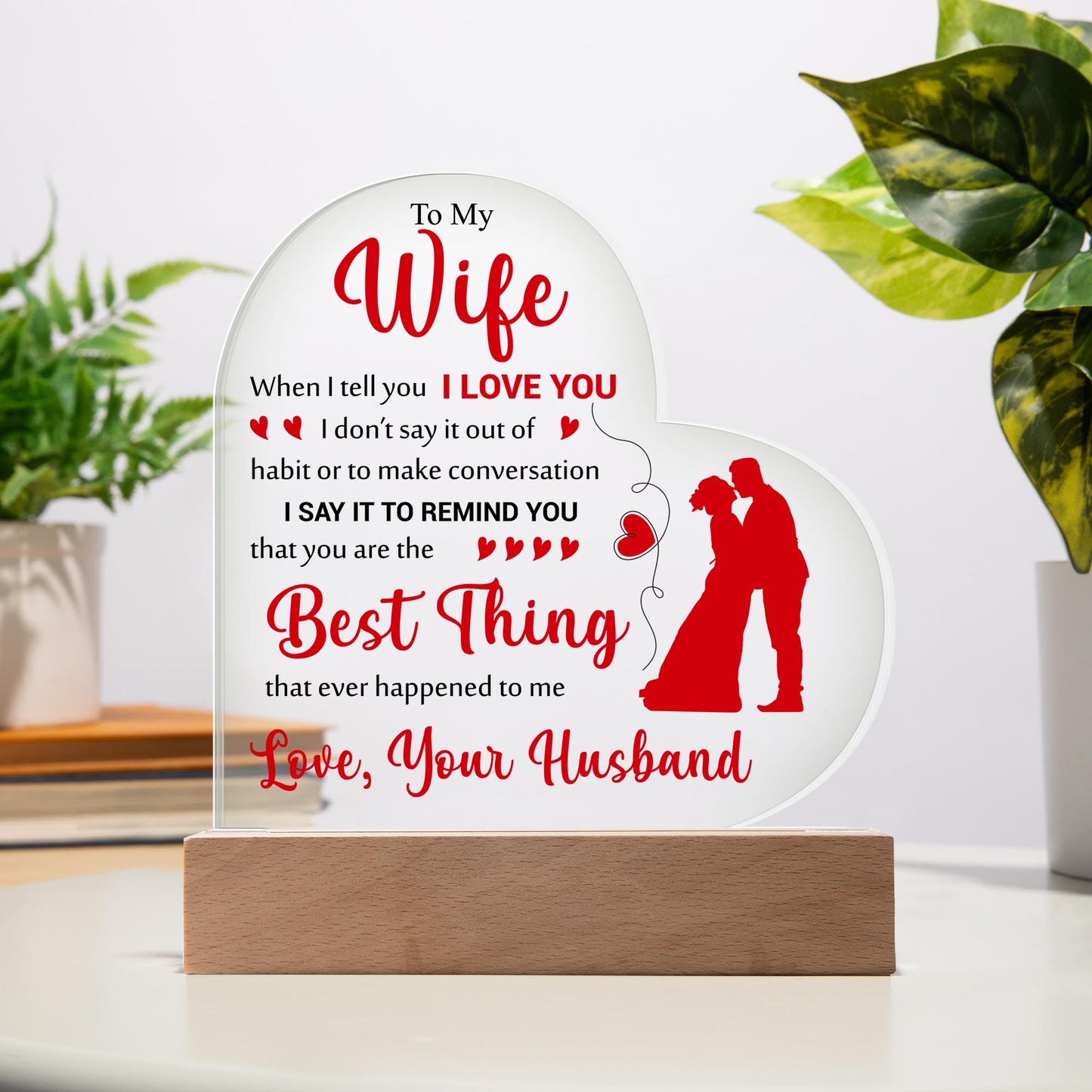 To My Wife Acrylic Plaque