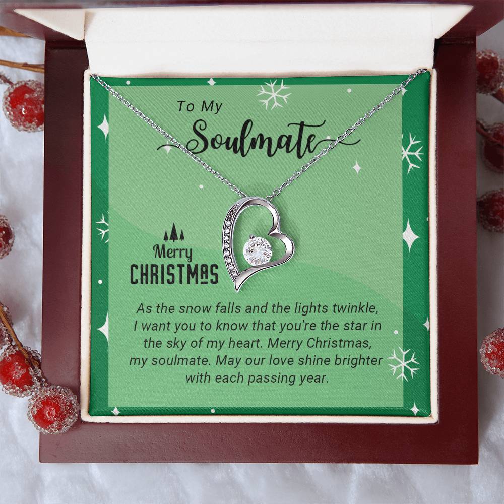 Soulmate - My Heart - Christmas gift - Forever Love Necklace