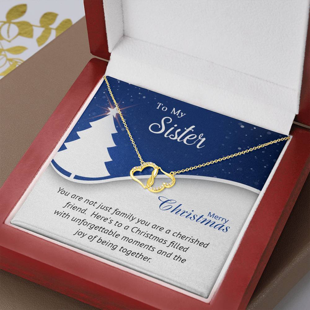 Sister - Cherished - Christmas gift - Everlasting Love Necklace