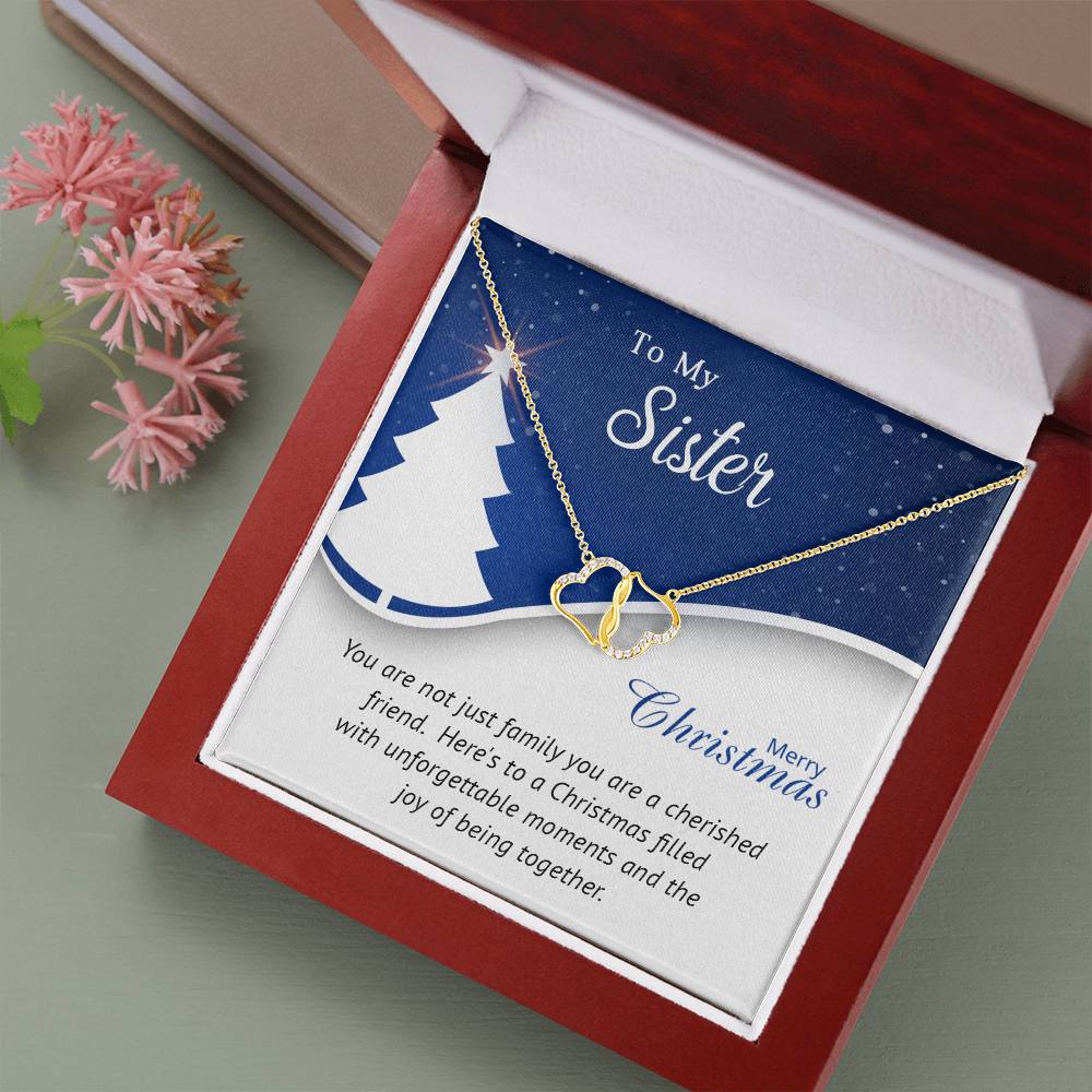 Sister - Cherished - Christmas gift - Everlasting Love Necklace