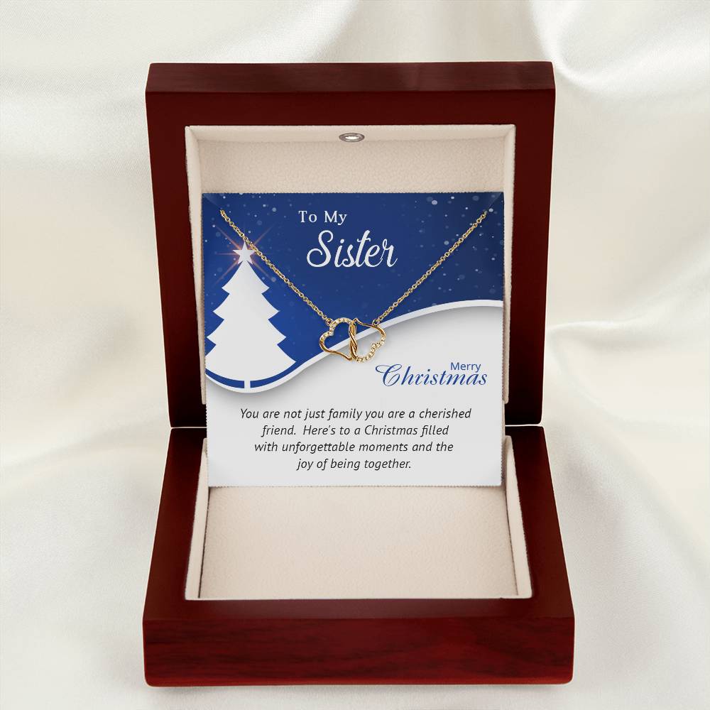 Sister - Cherished - Christmas gift - Everlasting Love Necklace