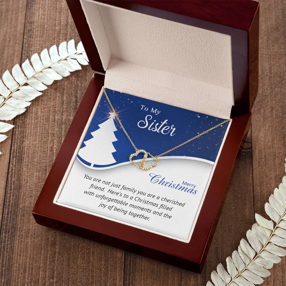 Sister - Cherished - Christmas gift - Everlasting Love Necklace