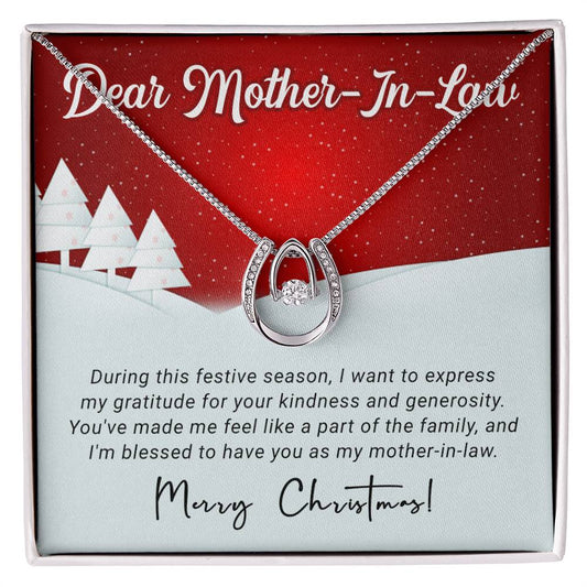 Mother In Law - Gratitude - Christmas Gift - Lucky In Love Necklace