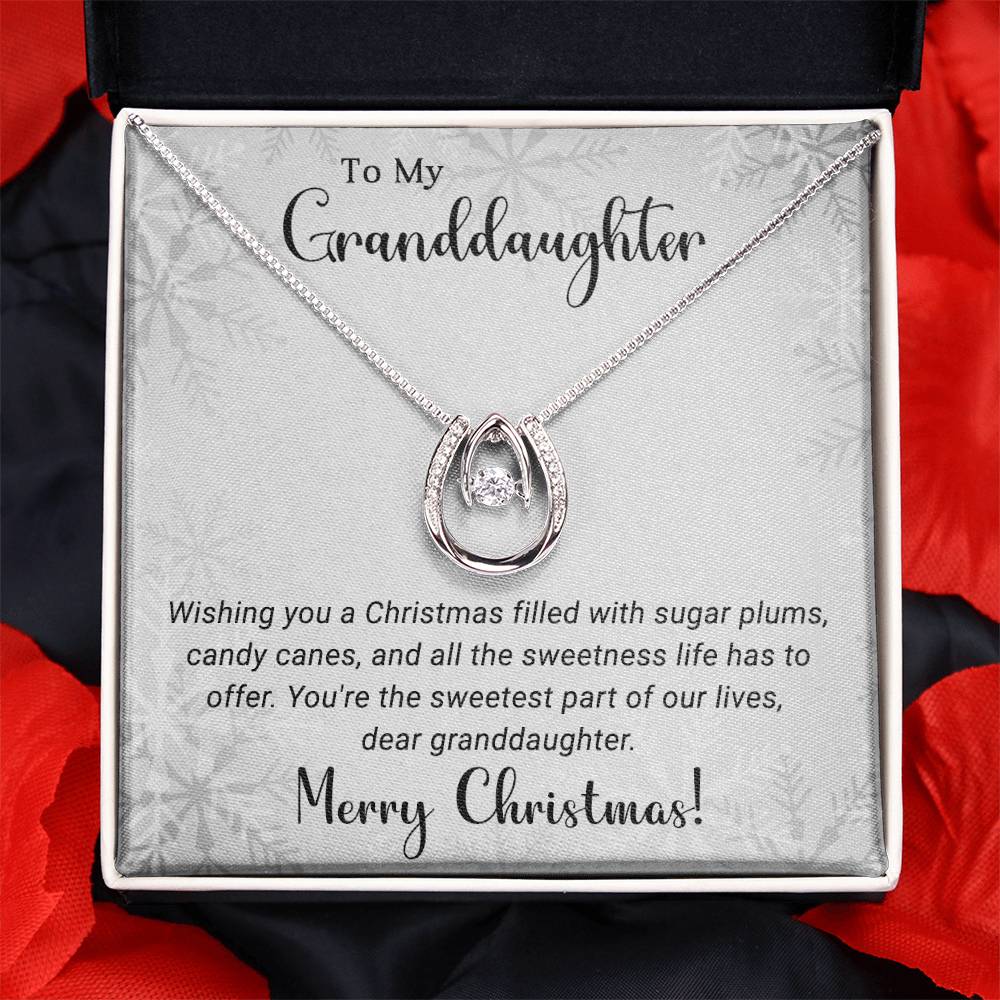 Granddaughter - Sweetest - Christmas gift - Lucky In Love Necklace