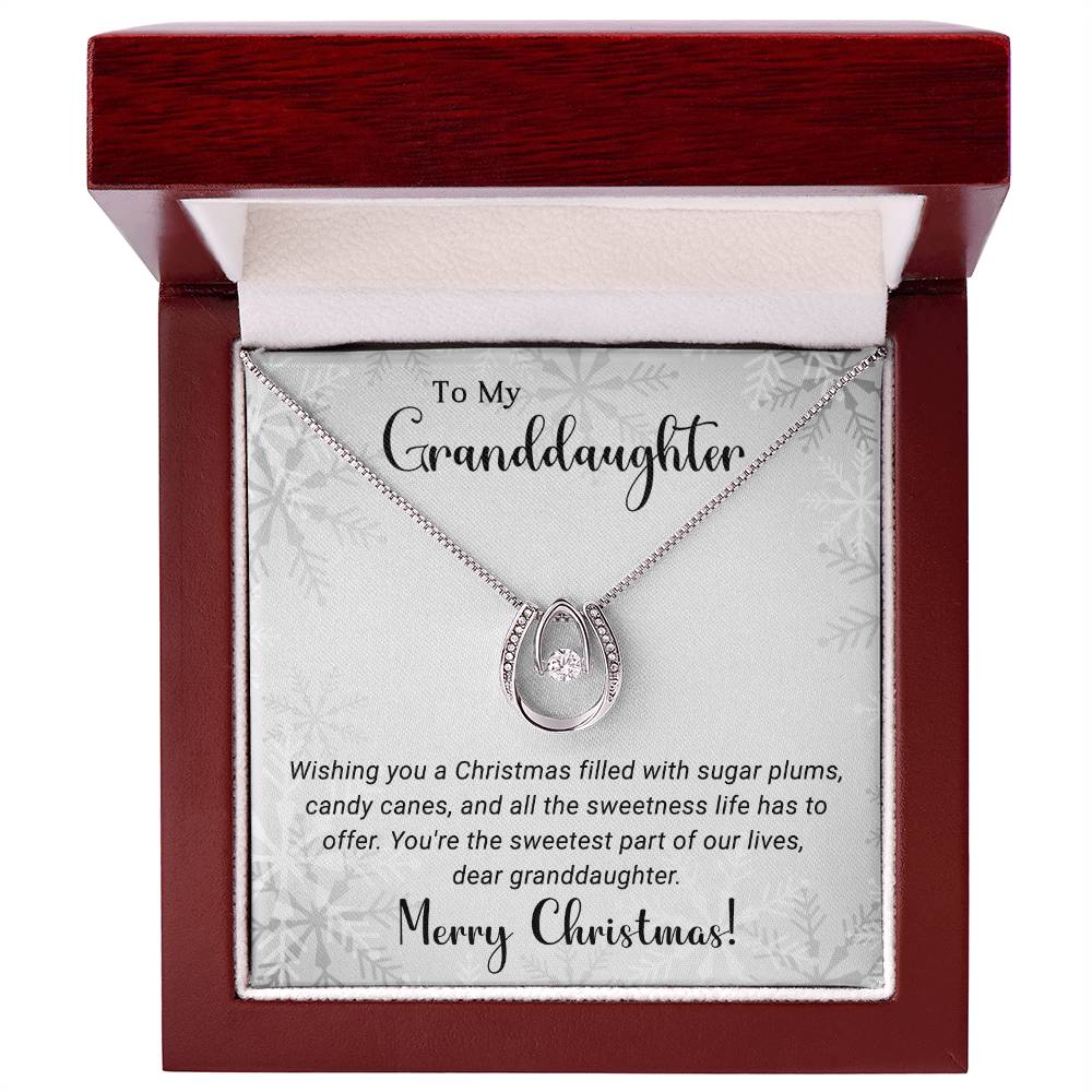 Granddaughter - Sweetest - Christmas gift - Lucky In Love Necklace