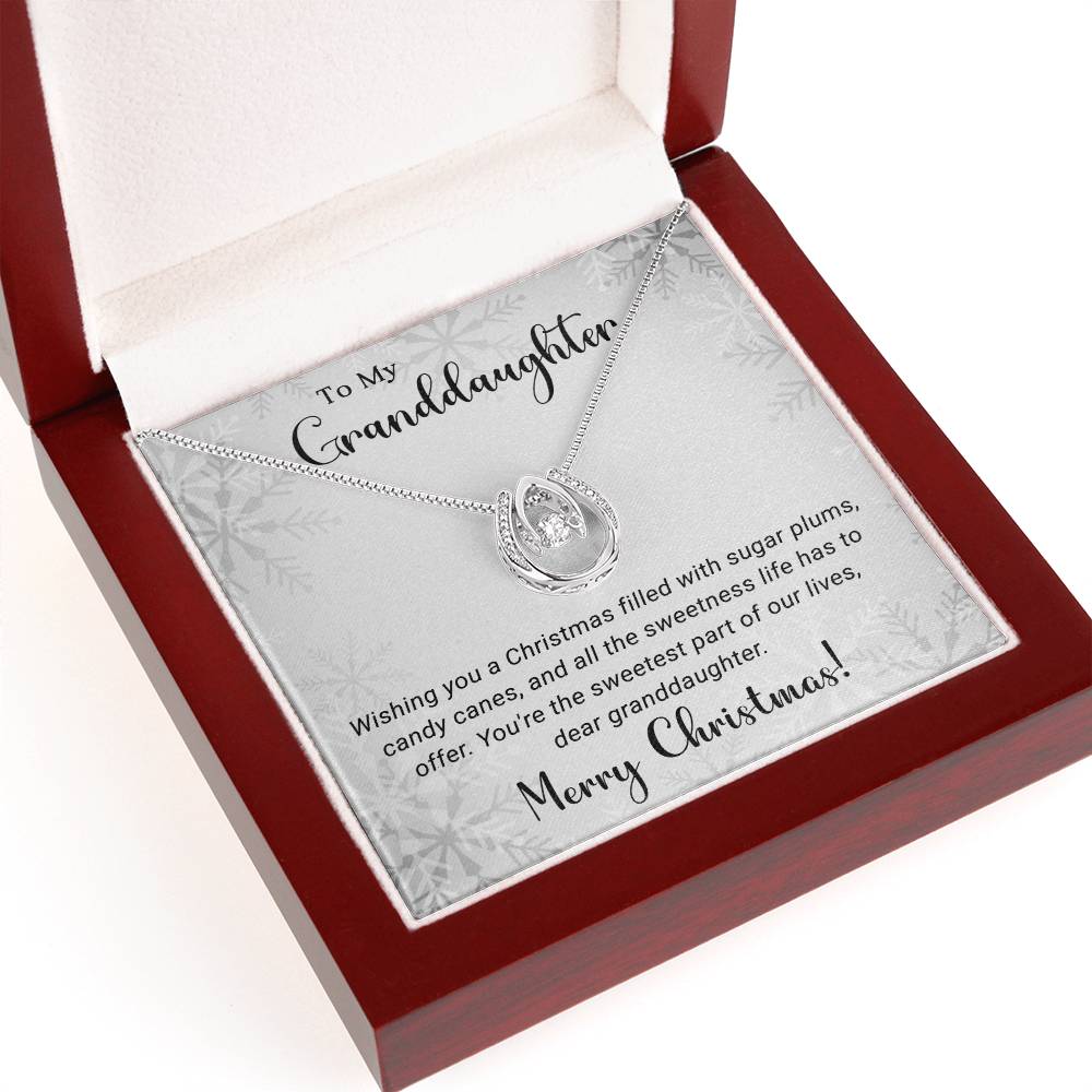 Granddaughter - Sweetest - Christmas gift - Lucky In Love Necklace