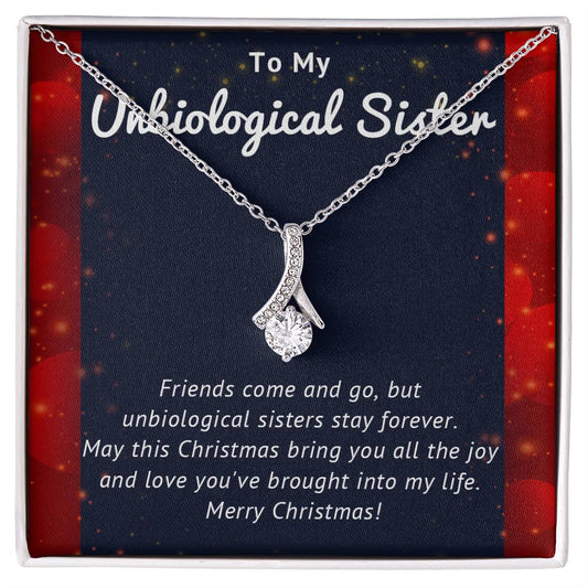 To My Unbiological Sister - Christmas Gift - Alluring Beauty Necklace