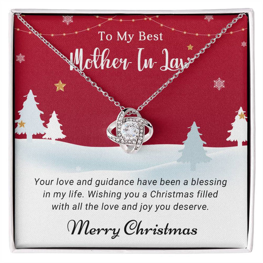 Mother In Law - Deserve - Christmas Gift - Love Knot Necklace