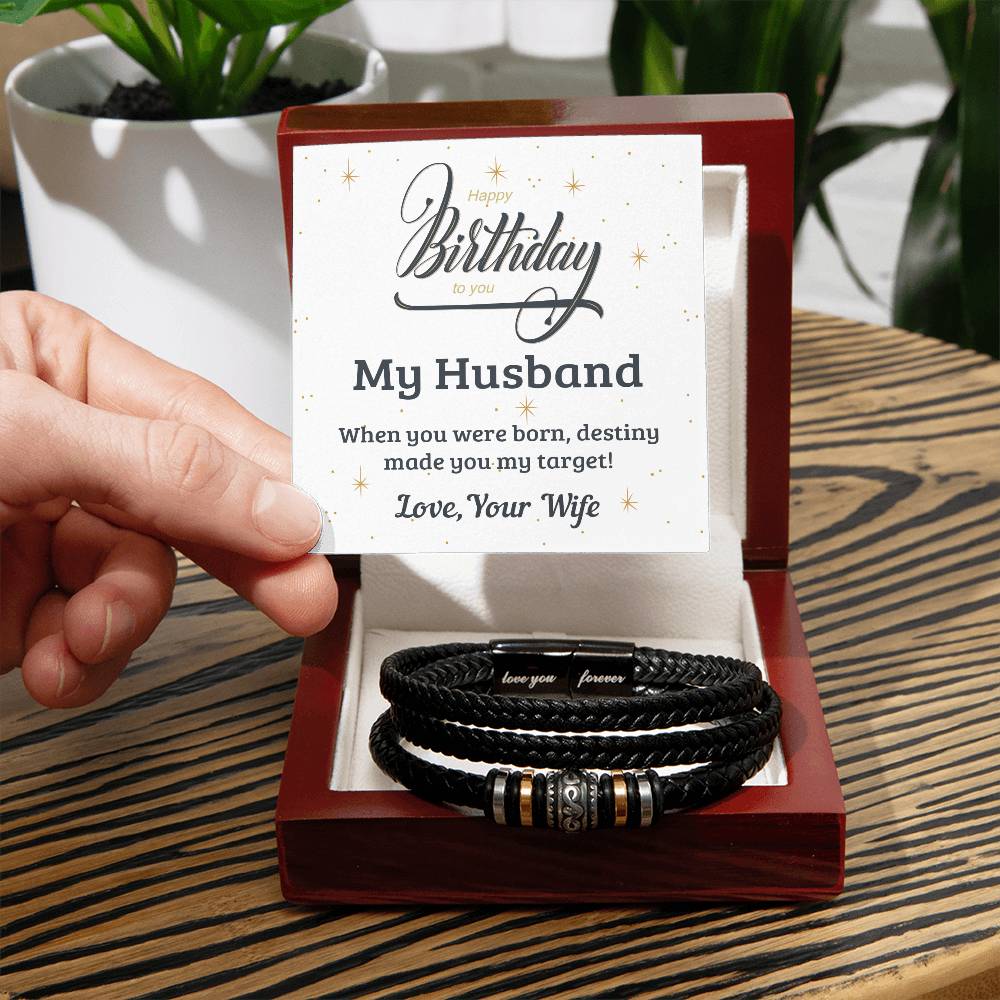 To My Husband - Birthday Gift for Husband - Love You Forever Bracelet