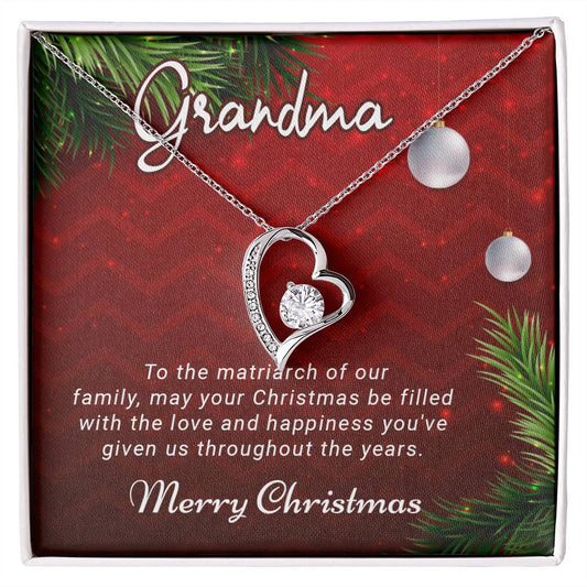 Grandma - Love and Happiness - Christmas Gift - Forever Love Necklace