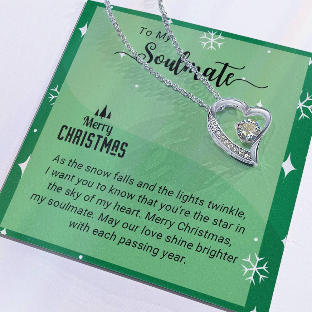 Soulmate - My Heart - Christmas gift - Forever Love Necklace
