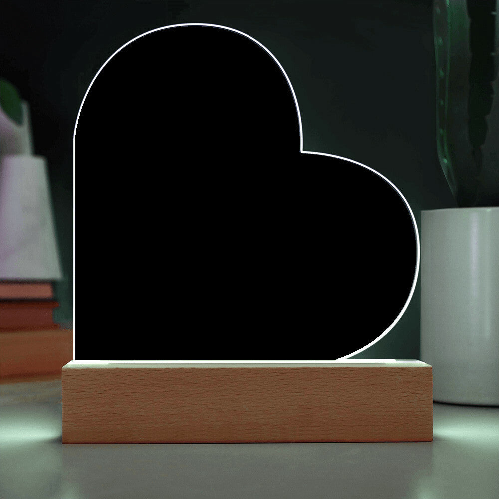 Best Anniversary Gift - Acrylic Heart Plaque